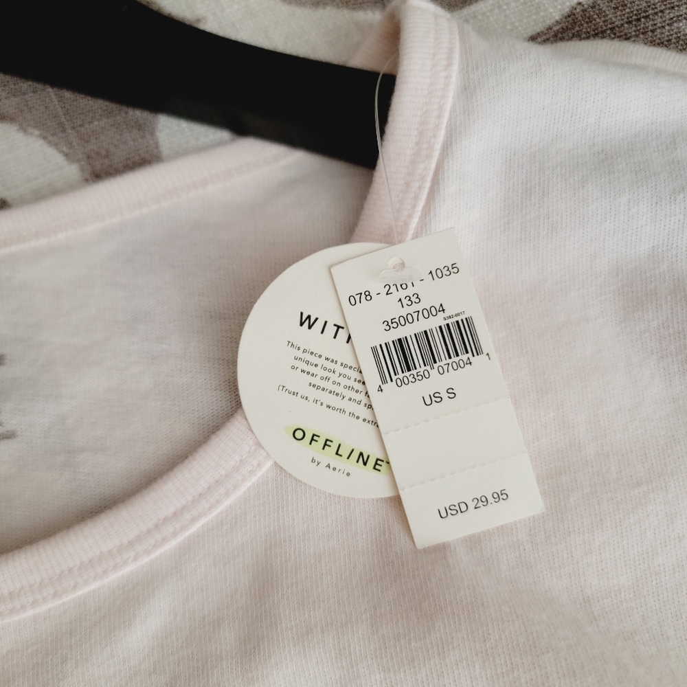 Aerie Round Neck Oversized Tee - Picture 3 of 6